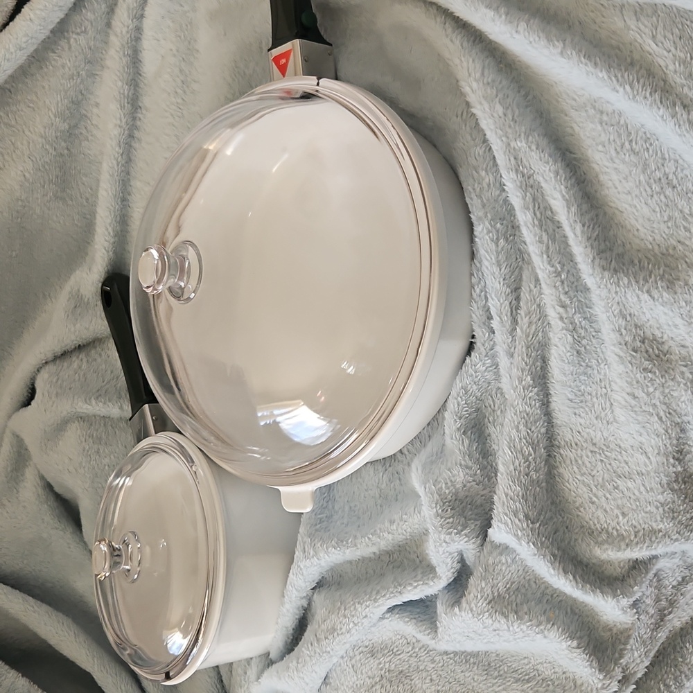 Princess House Nouveau White Cookware 2 Pots